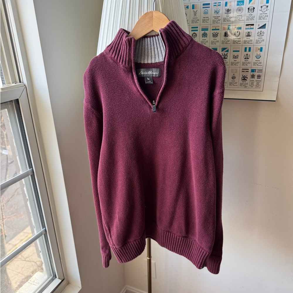 Eddie Bauer quarter zip sweater